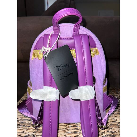 Loungefly Disney Beauty and the Beast Chip Figural Corduroy Mini Backpack - Picture 4 of 8